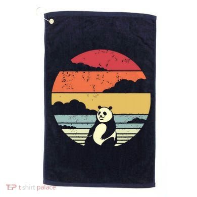 Panda Shirts Retro Style Golf Towel