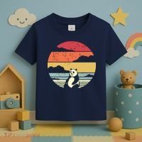 Panda Shirts Retro Style Toddler T-Shirt thumb 3