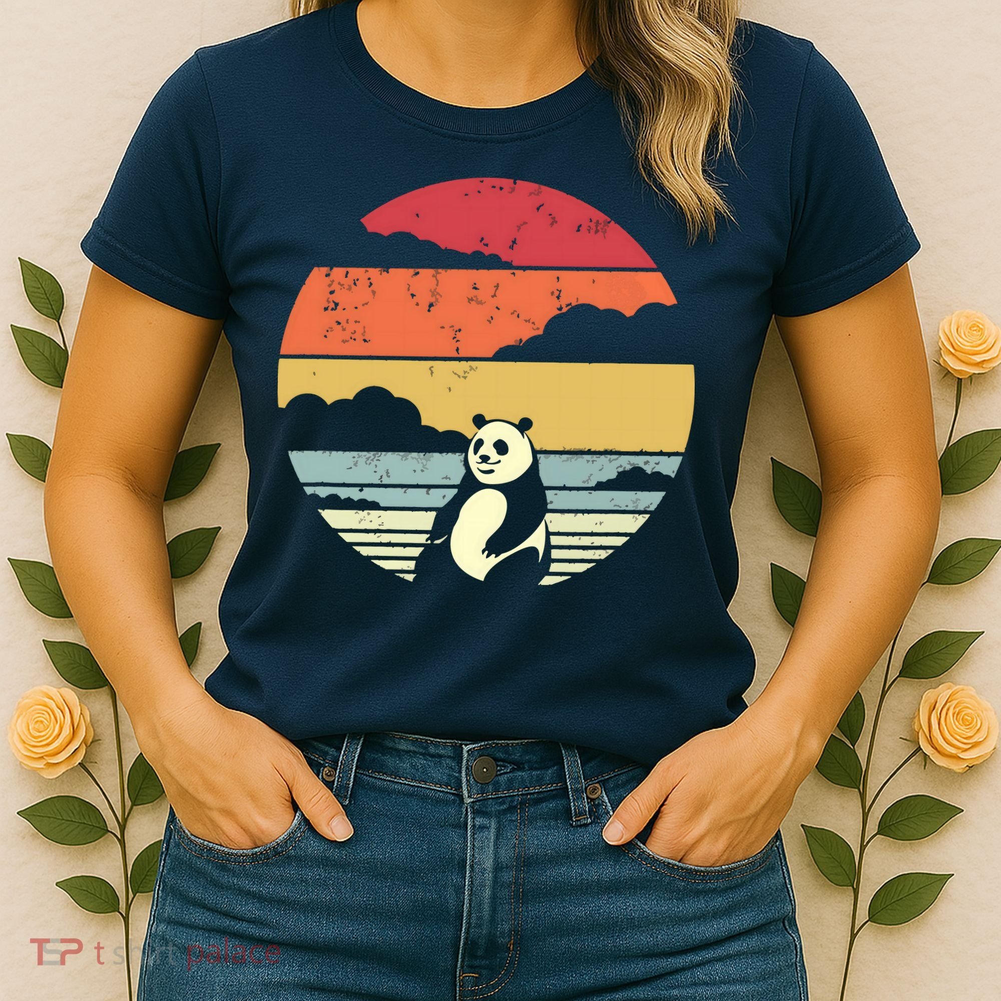 Panda Shirts Retro Style Women's T-Shirt