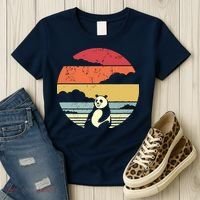 Panda Shirts Retro Style Women's T-Shirt thumb 3