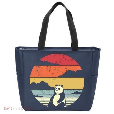 Panda Shirts Retro Style Tote Bag