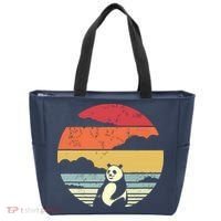 Panda Shirts Retro Style Tote Bag thumb 0
