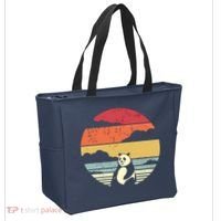 Panda Shirts Retro Style Tote Bag thumb 2