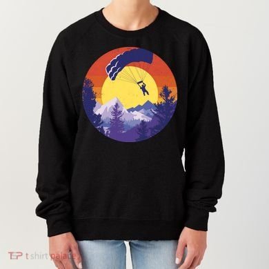 Parachute Skydiving Retro Sunset Women's Sweatshirt