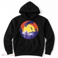 Parachute Skydiving Retro Sunset Hoodie thumb 0