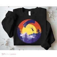 Parachute Skydiving Retro Sunset Sweatshirt thumb 2