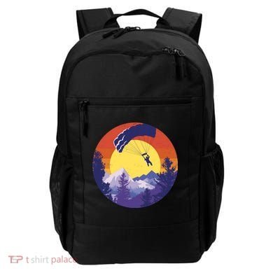 Parachute Skydiving Retro Sunset Backpack