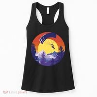 Parachute Skydiving Retro Sunset Women's Tank Top thumb 0