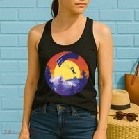 Parachute Skydiving Retro Sunset Women's Tank Top thumb 2