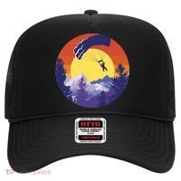 Parachute Skydiving Retro Sunset Hat thumb 0
