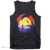 Parachute Skydiving Retro Sunset Tank Top thumb 0