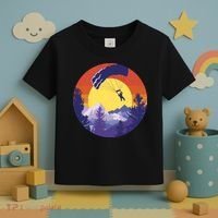 Parachute Skydiving Retro Sunset Toddler T-Shirt thumb 3