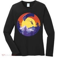 Parachute Skydiving Retro Sunset Women's Long Sleeve Shirt thumb 0