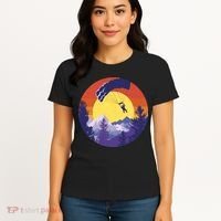 Parachute Skydiving Retro Sunset Women's T-Shirt thumb 4