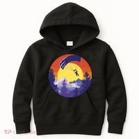 Parachute Skydiving Retro Sunset Kids Hoodie thumb 0
