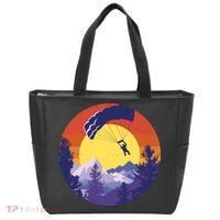 Parachute Skydiving Retro Sunset Tote Bag thumb 0