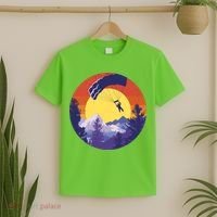 Parachute Skydiving Retro Sunset T-Shirt thumb 2