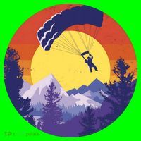 Parachute Skydiving Retro Sunset T-Shirt thumb 7