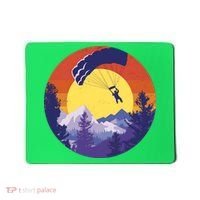 Parachute Skydiving Retro Sunset Mousepad thumb 0