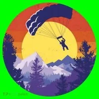 Parachute Skydiving Retro Sunset Kids T-Shirt thumb 4