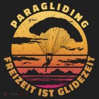 Paraglider Silhouette Retro Sunset Women's Sweatshirt thumb 2
