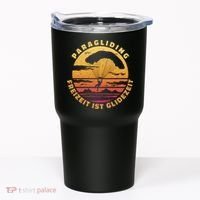 Paraglider Silhouette Retro Sunset Tumbler thumb 0