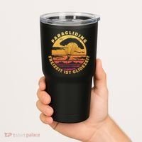 Paraglider Silhouette Retro Sunset Tumbler thumb 2