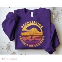Paraglider Silhouette Retro Sunset Sweatshirt thumb 2