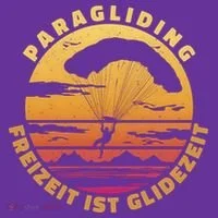 Paraglider Silhouette Retro Sunset Toddler T-Shirt thumb 4