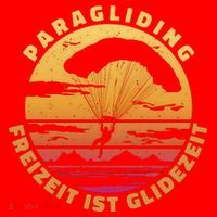 Paraglider Silhouette Retro Sunset Santa Hat thumb 1