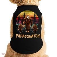 Papa Squatch Retro Bigfoot Dad Sasquatch Yeti Fathers day Doggie Tank thumb 0