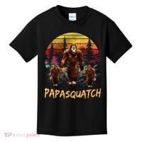 Papa Squatch Retro Bigfoot Dad Sasquatch Yeti Fathers day Kids T-Shirt thumb 0