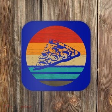Pizza Slice Retro Style Vintage Gift Coaster