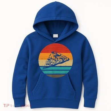 Pizza Slice Retro Style Vintage Gift Kids Hoodie