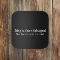 Police Sting Rock Funny Lead Gear Dad Jokes Bad Jokes Coaster thumb 0