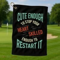 Paramedic Saying Rescue Emt Ems Golf Towel thumb 1