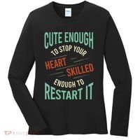 Paramedic Saying Rescue Emt Ems Women's Long Sleeve Shirt thumb 0