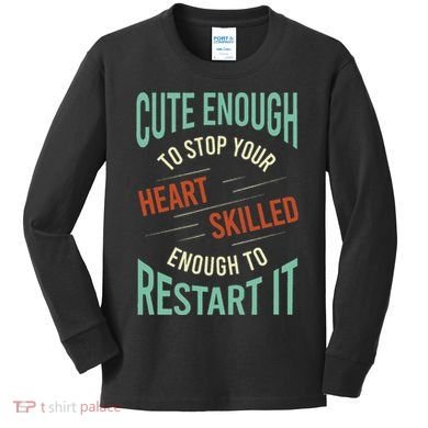 Paramedic Saying Rescue Emt Ems Kids Long Sleeve Shirt