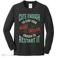 Paramedic Saying Rescue Emt Ems Kids Long Sleeve Shirt thumb 0
