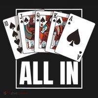 Poker Shirt Royal Flush All In Poker Player Texas Holdem Ornament thumb 1