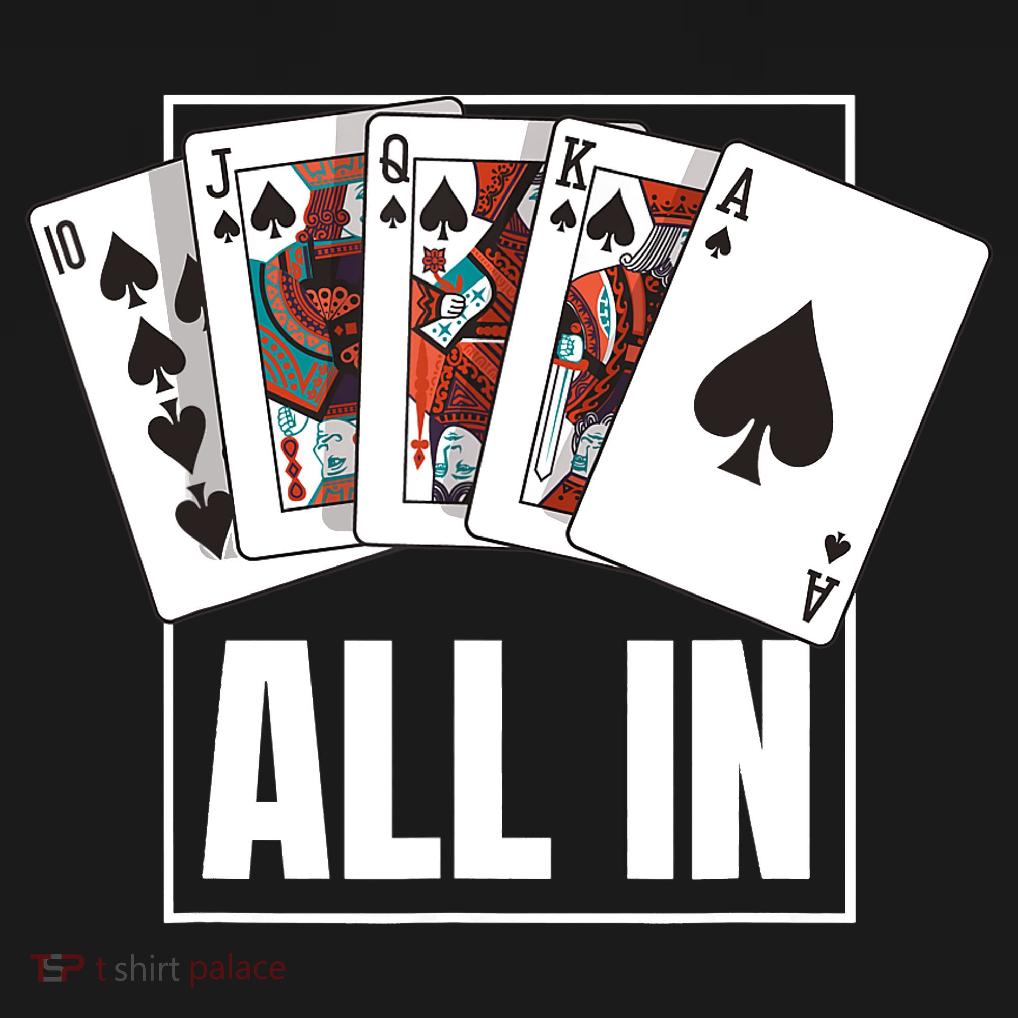 Poker Shirt Royal Flush All In Poker Player Texas Holdem Ornament
