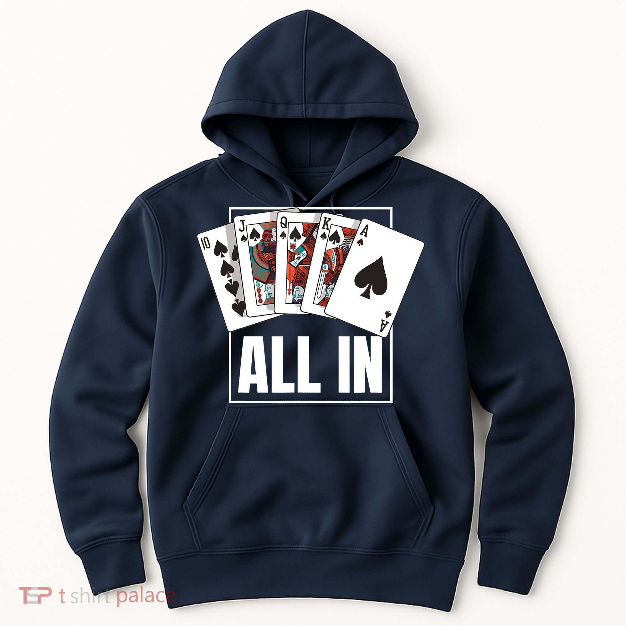 Poker Shirt Royal Flush All In Poker Player Texas Holdem Hoodie