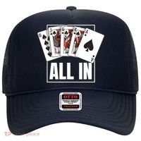 Poker Shirt Royal Flush All In Poker Player Texas Holdem Hat thumb 0