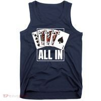 Poker Shirt Royal Flush All In Poker Player Texas Holdem Tank Top thumb 0