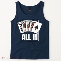 Poker Shirt Royal Flush All In Poker Player Texas Holdem Tank Top thumb 2