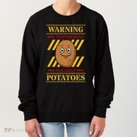 Potato Spud Root Vegetable Tater Vegan Lover Keto Gift Idea Women's Sweatshirt thumb 0