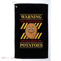 Potato Spud Root Vegetable Tater Vegan Lover Keto Gift Idea Golf Towel thumb 0