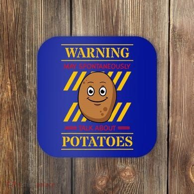 Potato Spud Root Vegetable Tater Vegan Lover Keto Gift Idea Coaster