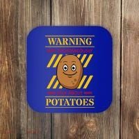 Potato Spud Root Vegetable Tater Vegan Lover Keto Gift Idea Coaster thumb 0