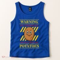 Potato Spud Root Vegetable Tater Vegan Lover Keto Gift Idea Tank Top thumb 2